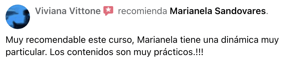 Marianela Sandovares opiniones